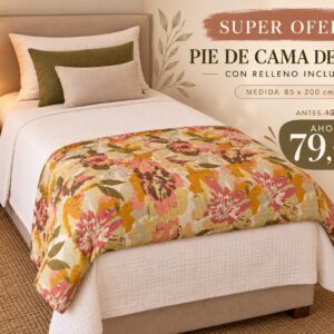 Pie de cama Treste 85x200 cm Amande