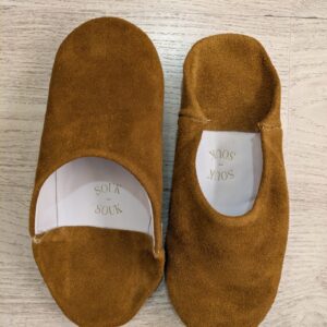 Babuchas piel marrón