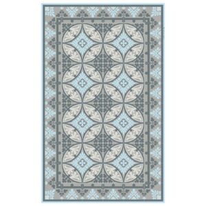 Alfombra de vinilo 60x97cm Barcelona light blue