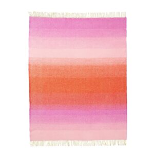 Manta lana Aurora reddish pink