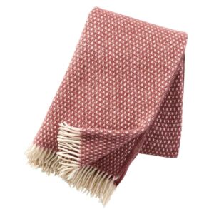 Manta lana knut red brown