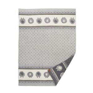 Manta lana Gute grey and white